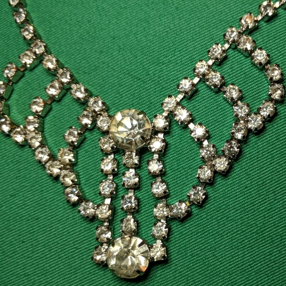 Vintage! Rhinestone Necklace Trio - Picture 6 of 7